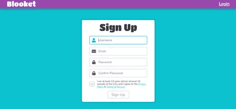 Blooket sign up