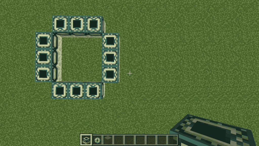 the front face of the End Portal Frames must be facing inwards
