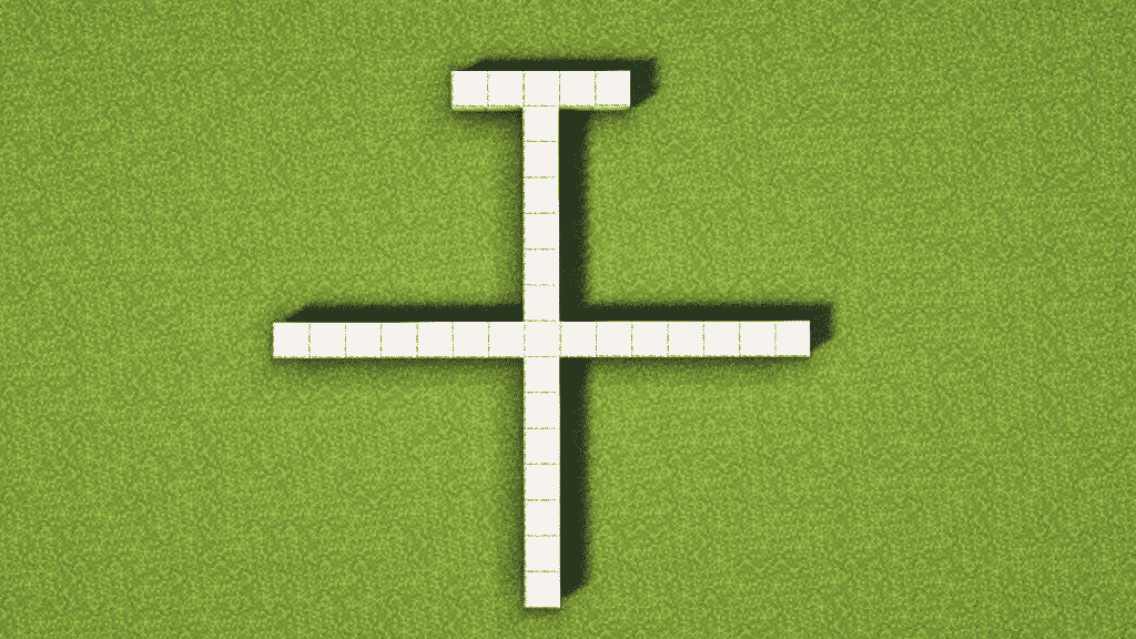 5x blocks wide line