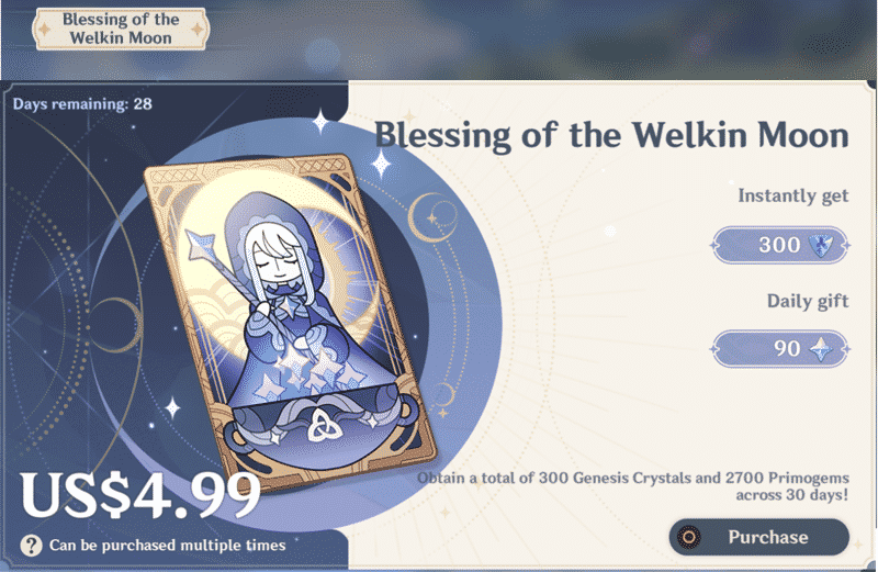 Blessing of the Welkin Moon