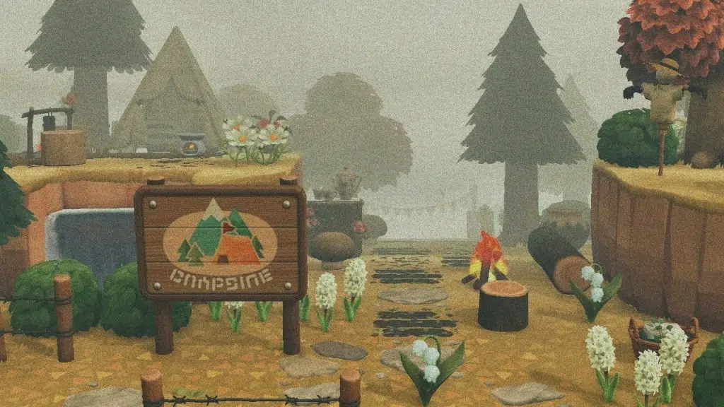 Campsite Sign and More Tents