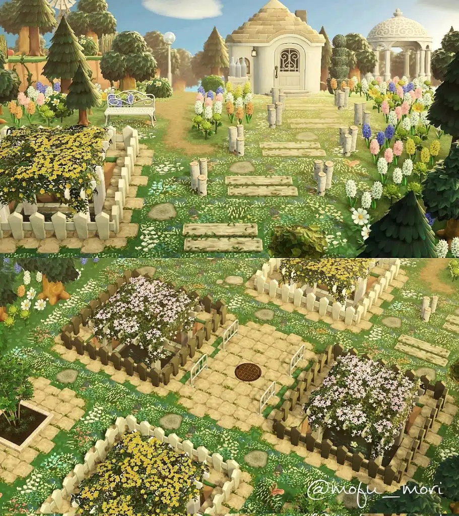 Fenced Flower Beds