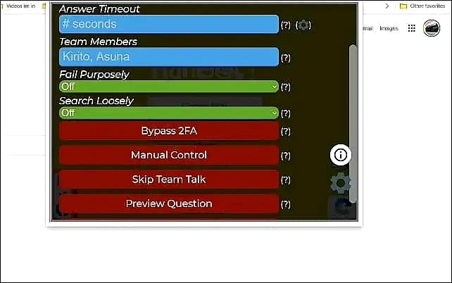 Kahoot Auto Answer Chrome extension