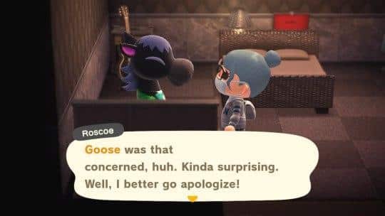 Roscoe along very well with other Cranky villagers