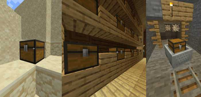 Treasure Chests found in Dungeons Mineshafts