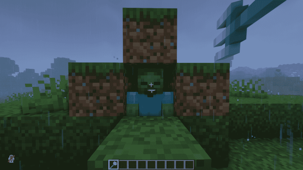 air blocks above the mob