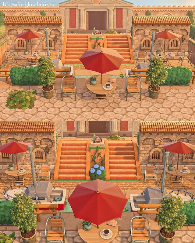 cafe entrance acnh