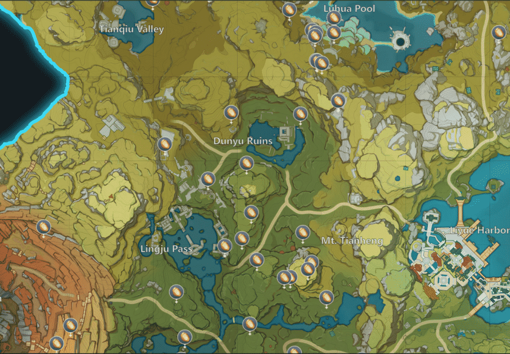 danhua ruins location genshin impact map