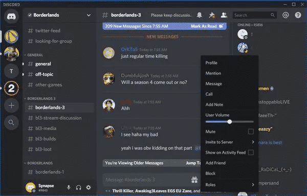 mute a Discord user from web application