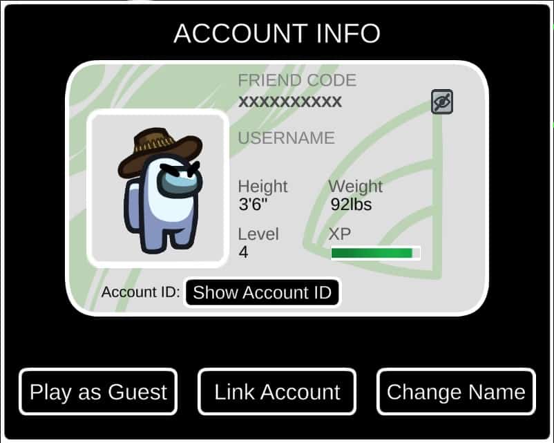 name bar blank in among us
