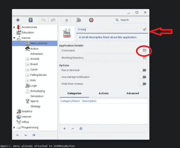 name the launcher