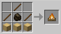 recipe for crafting a campfire