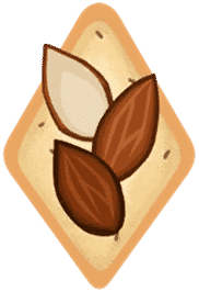 solid almond cookie
