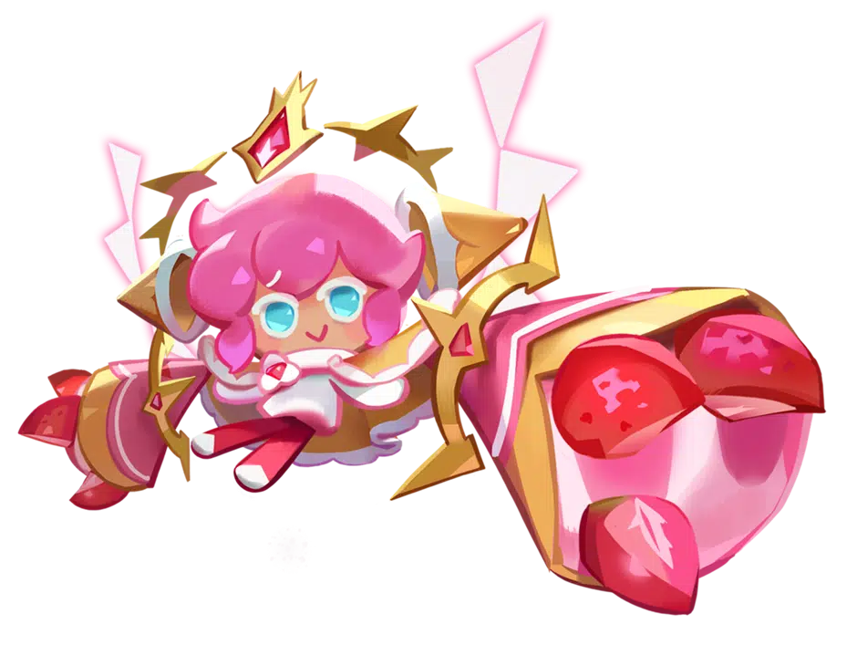 strawberry crepe cookie