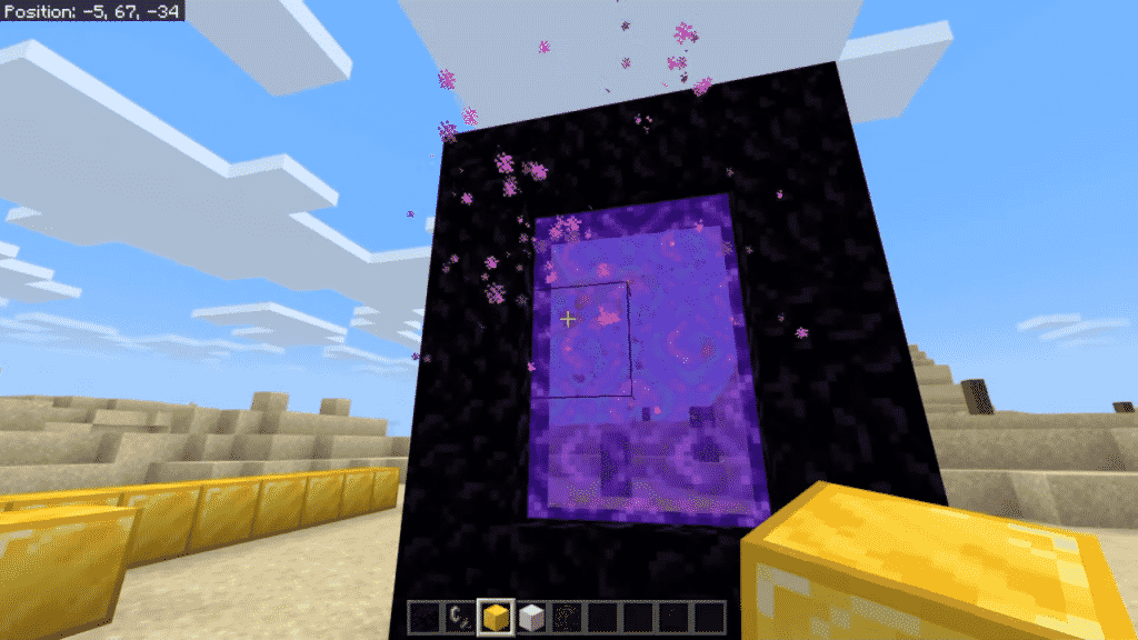 build nether portal