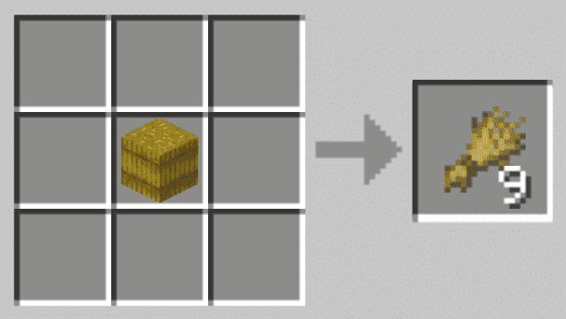 craft wheat from hay bales minecraft