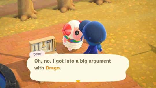 dom with dragon villager animal crossing
