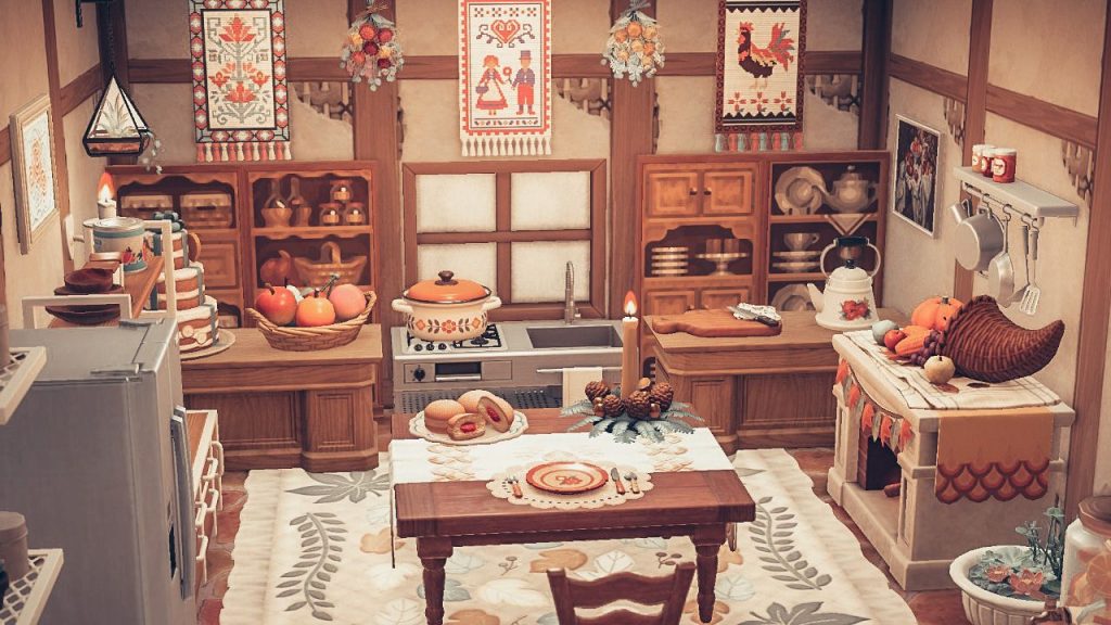 rustic kitchen animal crossing
