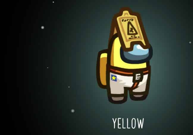 yellow trippy astronaut among us