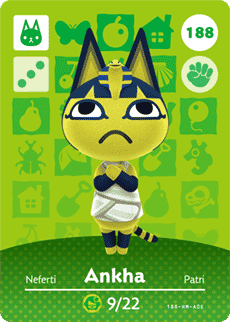 ankha amiibo card