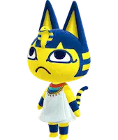 ankha looks in animal crossing