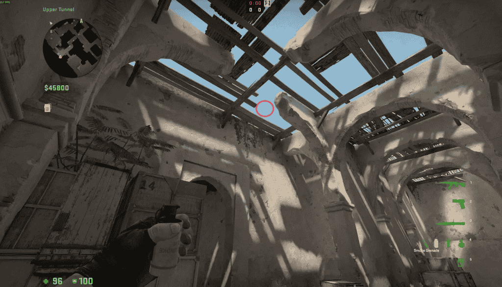 dust 2 b door smoke