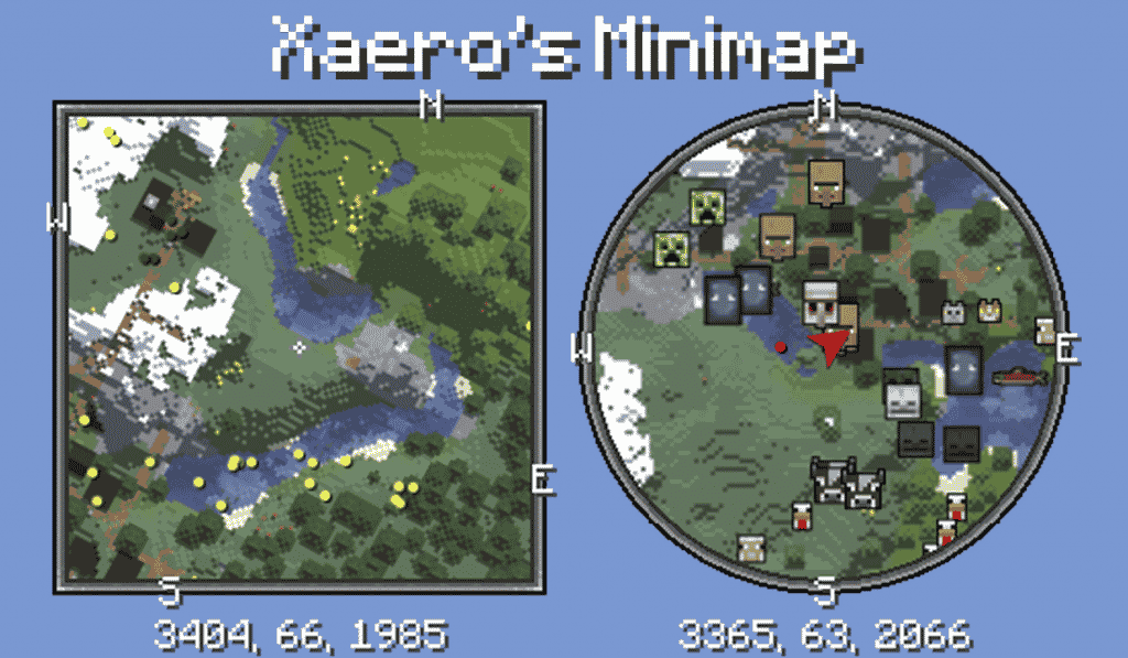 minecraft xaero's map mod