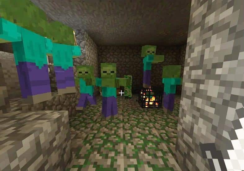 mobs spawning minecraft