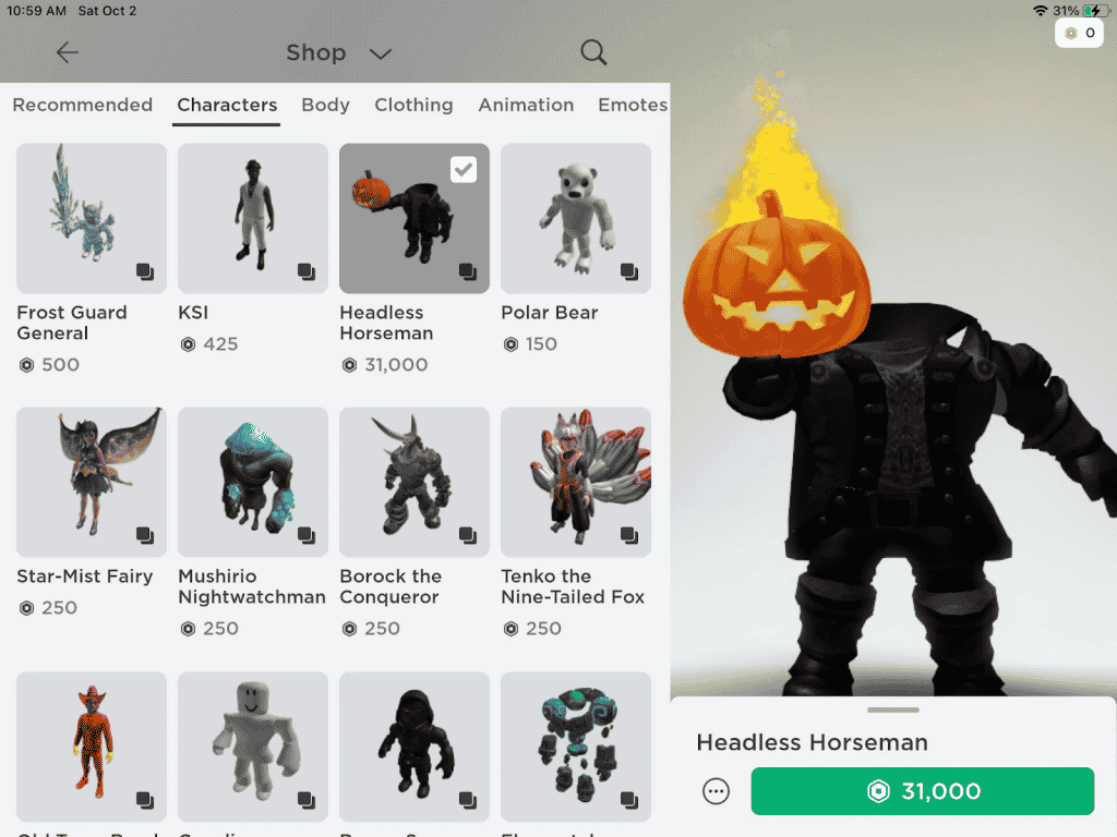 roblox headless head