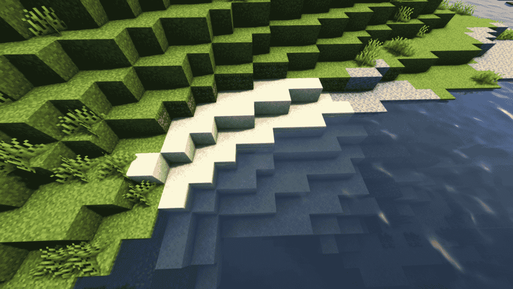 sand underwater in deep ocean biomes minecraft