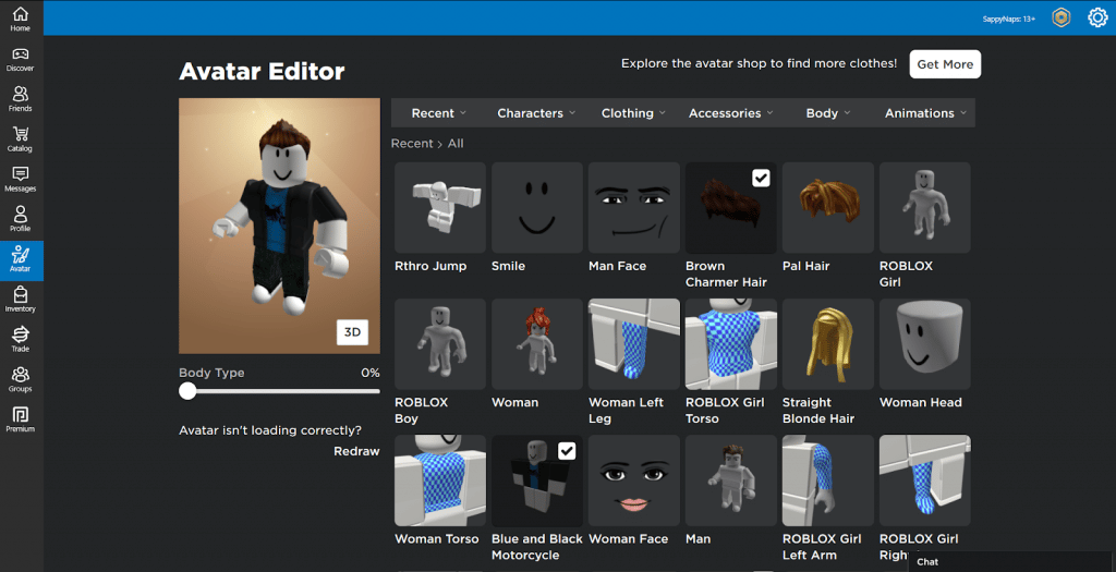 how to edit your roblox avatar