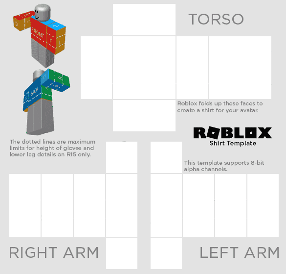 transparent roblox shirt template