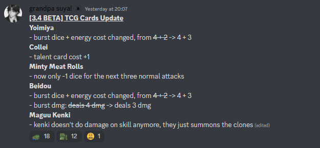 Genshin Impact TCG Leaks