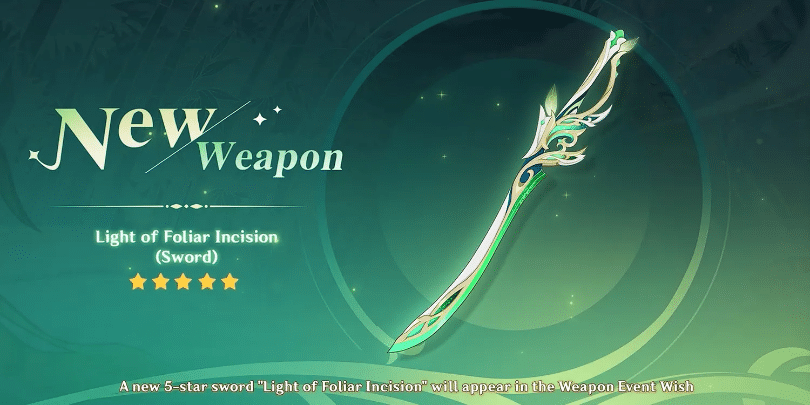 Genshin Impact 3.4 New Weapon