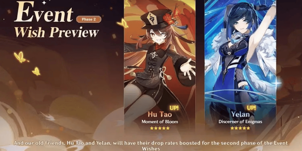 Genshin Impact 3.4 Rerun Character Banners