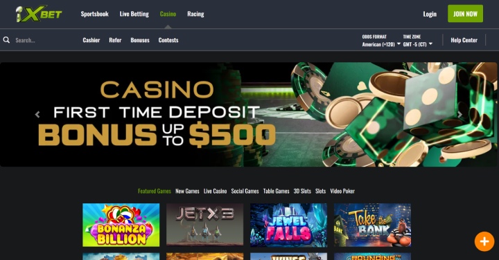 XBet Welcome Bonus Homepage