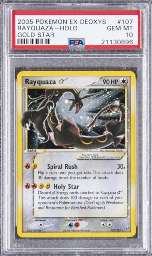 Ex Deoxys GOLD STAR HOLO Rayquaza 