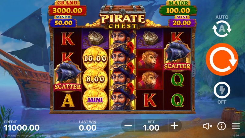 Pirate Chest Hold And Win